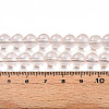 Baking Paint Transparent Glass Beads Strands DGLA-N006-8mm-02-4