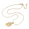 304 Stainless Steel Micro Pave Clear Cubic Zirconia Pendant Necklaces for Women LS-NJEW-Z103-01G-03-4