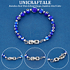 Unicraftale 60Pcs 316 Stainless Steel Fold Over Clasps STAS-UN0056-25-5