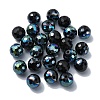 Half Plated Glass Beads EGLA-P059-02A-HP01-1