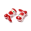 Boot Baking Paint Glass Enamel  Beads LAMP-C020-02J-2