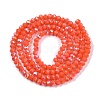 Electroplate Opaque Solid Color Glass Beads Strands EGLA-A044-P2mm-L21-2