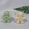 Christmas Theme Gingerbread Man DIY Silicone Candle Molds SMFA-PW0001-52-2