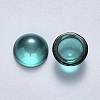 Transparent Spray Painted Glass Cabochons GLAA-S190-013C-G04-2