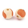Autumn Theme Natural Wooden Beads WOOD-O005-03D-2