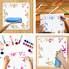 4Pcs 4 Styles PET Out Drawing Painting Stencils DIY-WH0416-0015-4