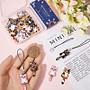 DIY Cat Alloy Enamel Pendants Mobile Straps Making Kit DIY-SC0025-53-3