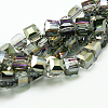 Electorplated Glass Beads EGLA-E006-1C-1