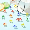 30Pcs 3D Transparent Glass Beads GLAA-CJ0003-05-6