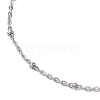 Non-Tarnish 304 Stainless Steel Satellite Chain Slider Bracelet Making AJEW-JB01246-02-3