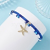 3Pcs 3 Styles Ocean Alloy Charm Bracelets Sets BJEW-MZ00338-4