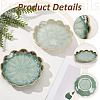   2Pcs 2 Colors Lotus Flower Shape Ceramic Dipping Dish AJEW-PH0011-66B-4