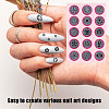 15Pcs 15 Styles Plastic Nail Art Seal Stamps Pens Set TOOL-WH0165-08-4