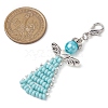 Angel Glass Seed Beads Pendants Decrotions HJEW-MZ00112-04-3