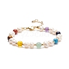 Natural & Synthetic Mixed Stone & Pearl Beaded Bracelets BJEW-JB08461-01-1