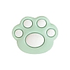 Bear Paw Food Grade Eco-Friendly Silicone Focal Beads PW-WG35619-02-1