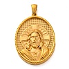 Religion Golden Tone 304 Stainless Steel Pendants STAS-K289-01G-09-1