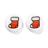 Christmas Theme Printed Opauqe Acrylic Beads OACR-R004-01L-2