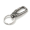 Tibetan Style 316 Surgical Stainless Steel Fittings with 304 Stainless Steel Key Ring FIND-Q101-09AS-01-2