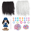 2Pcs 2 Colors Wool Doll Hair DIY-NB0016-16-1