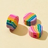 100Pcs 2 Style Handmade Polymer Clay Beads CLAY-FS0001-18-5