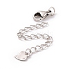 925 Sterling Silver Chain Extenders STER-D036-37AS-2