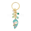 2Pcs Alloy Enamel Charm Keychains KEYC-JKC01093-4