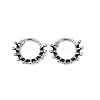 Crown 316 Surgical Stainless Steel Hoop Earrings EJEW-G416-26AS-4