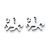 Tarnish Resistant 304 Stainless Steel Charms X-STAS-N092-94-2