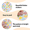 20 Sheets Vinyl Self-adhesive Picture Stickers DIY-SP0006-07-5