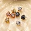 8Pcs 4 Color Rack Plating Hollow Brass Micro Pave Cubic Zirconia Beads sgZIRC-SZ0001-02-RS-6