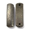 Natural Pyrite Connector Charms G-A033-01-2
