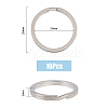 10Pcs Titanium Alloy Keychains Clasps KEYC-FH0001-23-2