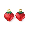 304 Stainless Steel Enamel Pendants STAS-B085-40G-04-1