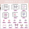 100Pcs 10 Styles Opaque & Transparent Acrylic Beads MACR-SC0002-23-2