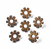 Walnut Wood Stud Earring Findings MAK-N032-039-1