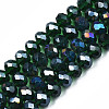 Electroplate Glass Beads Strands LS-EGLA-A034-T8mm-B28-4