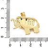 Brass Micro Pave Cubic Zirconia Pendants KK-C087-23G-3