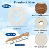 Unfinished Blank Wooden Big Pendants Kit WOOD-WH20014-003C-2