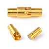 Brass Locking Tube Magnetic Clasps X-MC079-G-1