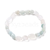 Natural Mixed Stone Stretch Bracelets BJEW-JB05641-2