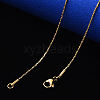 PVD Vacuum Plating 304 Stainless Steel Coreana Chain Necklace NJEW-S420-006C-G-4