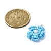 Glass Seed Beaded Daisy Pendants PALLOY-MZ00462-01-2