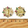 Brass Micro Pave Colorful Cubic Zirconia Pendants KK-H472-52G-3