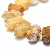 Natural Yellow Hematoid Quartz/Golden Healer Quartz Beads Strands G-F715-039-3