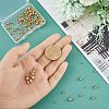 HOBBIESAY 220Pcs 5 Style Brass Beads KK-HY0001-01-3