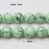 Synthetic Turquoise Beads Strands X-TURQ-H038-8mm-XXS19-2