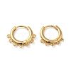 Brass Earring Findings KK-O100-02E-G-1