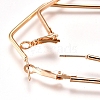 Iron Hoop Earrings EJEW-TAC0009-08G-2