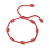 Adjustable Polyester Braided Bracelets for Women BJEW-JB13412-2